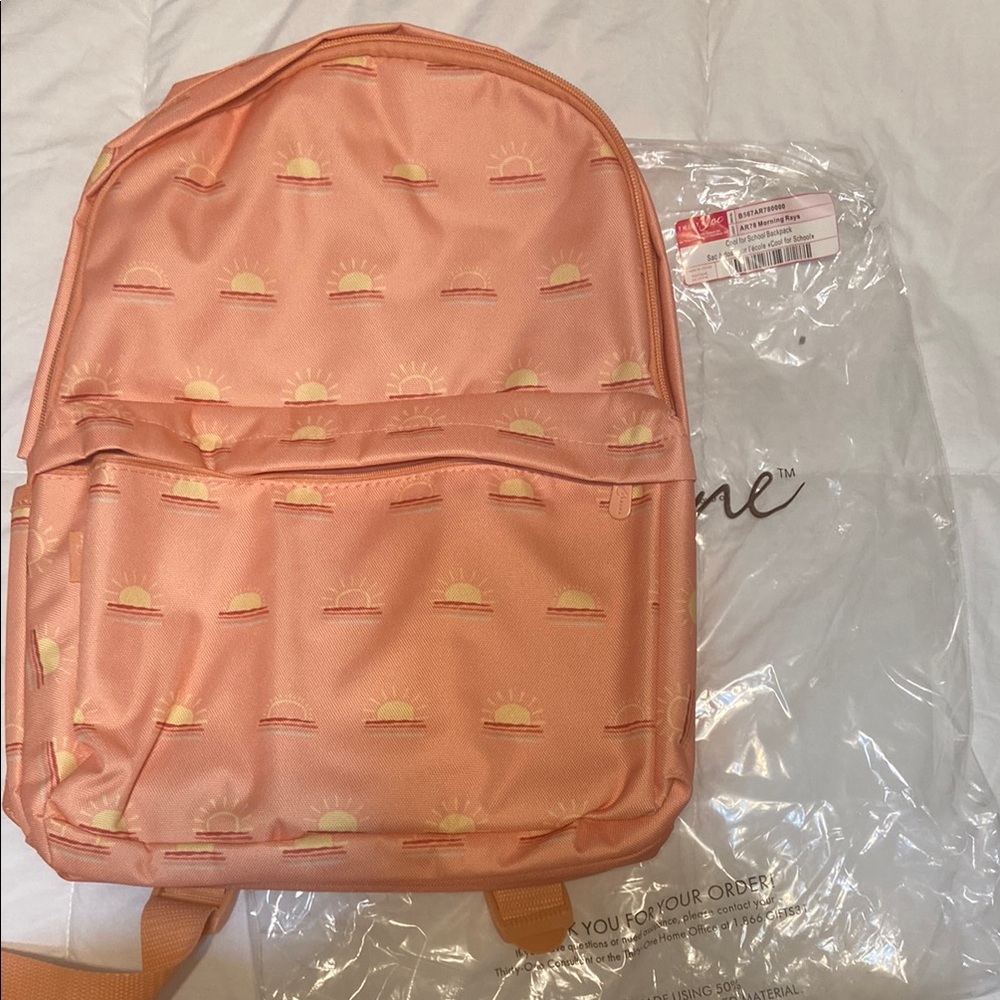 Thirty-One Cool For School Backpack in Morning Rays Pattern